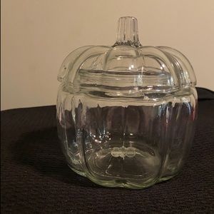 Pumpkin Glass Jar